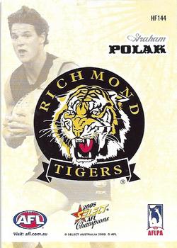2008 Select AFL Champions - Holographic Foils #HF144 Graham Polak Back